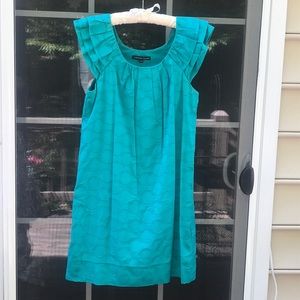 Chris McLaughlin Green Circle Cap Sleeve Dress